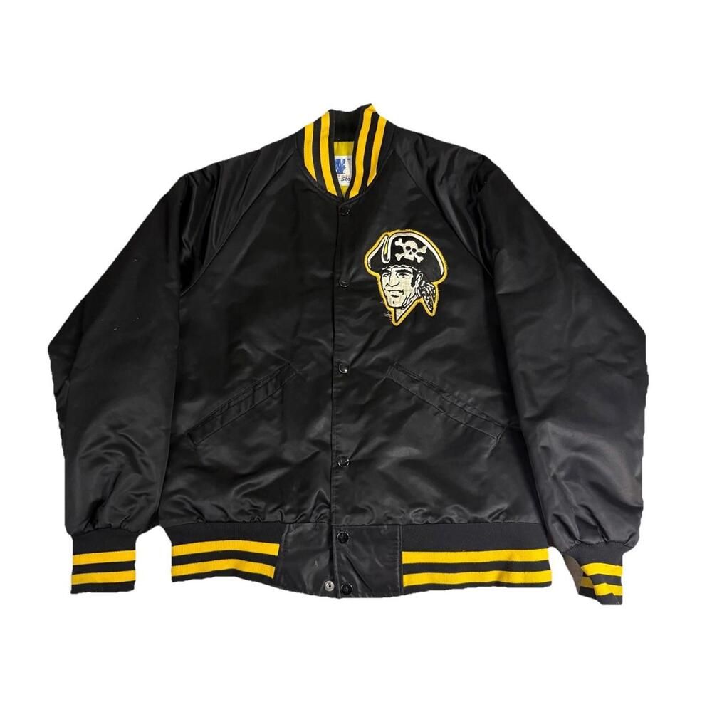 Vintage Pittsburgh Pirates Starter Jacket Bomber Satin MLB 80s Snap Men’s Medium